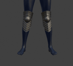 Plated Knight Knee Pads 3d model