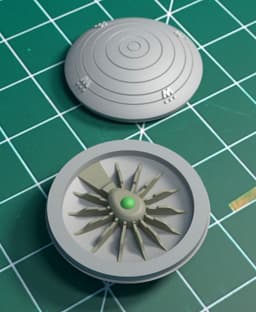 1/350 TMP Refit Bridge Interior/Exterior Set 3d model