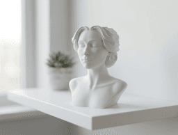 Classic Muse Head Vase - Serene Home Decor 3d model