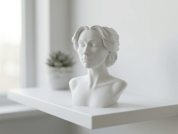 Classic Muse Head Vase - Serene Home Decor 3d model