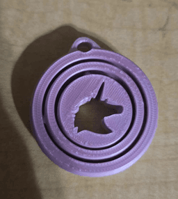 SPINNER KEYCHAIN UNICORN.stl 3d model
