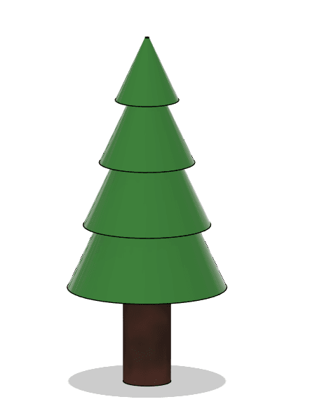 Basic Low-Poly Christmas Tree 3d model