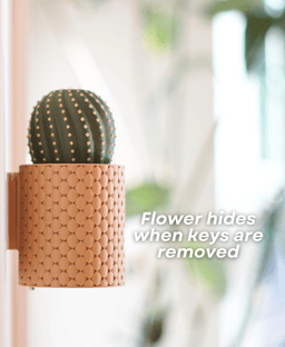 CactiKeys - The Blooming Wall Mounted Keyholder 3d model