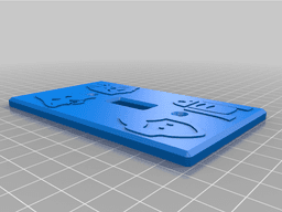 Star wars characters light switch cover. 3d model