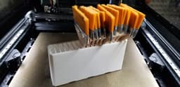 MultiBin Tops, 4x1, chip brush holders.stl 3d model