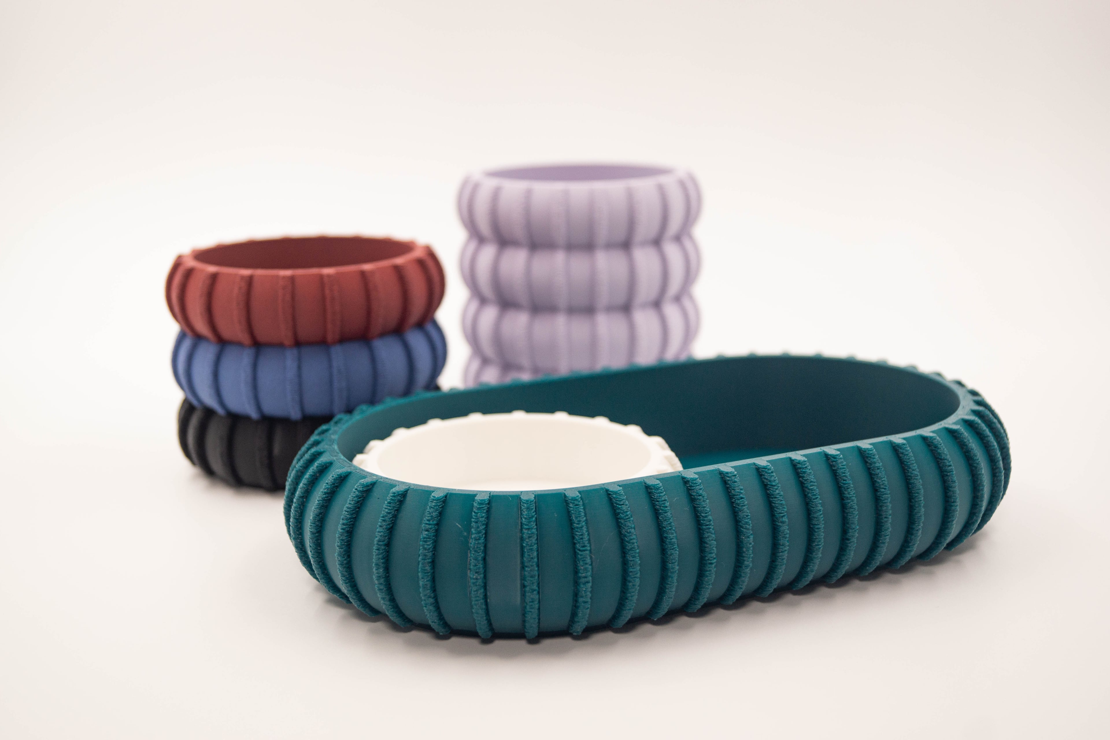 Stackable Fuzzy Pattern Catch All Tray - Design #1 3d model