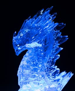 Ice Dragon - Printed with Siraya Tech ultra - clear resin on an Elegoo Saturn 3d model