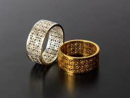 Kawung Pattern Ring Band 3d model