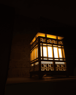 Shoji Lamp - Asanoha 3d model