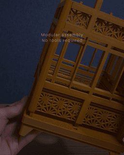Shoji Lamp - Asanoha 3d model
