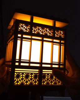 Shoji Lamp - Asanoha 3d model