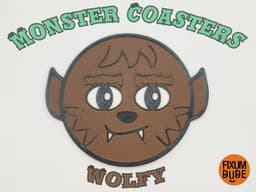 Universal Monsters Coasters - The Wolf Man 3d model