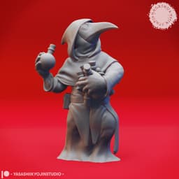 Plague Doctors - Tabletop Miniatures (Pre-Supported) 3d model