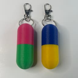 Medi-Mate (Pill Holder Keychain) 3d model