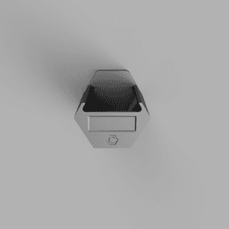 FrogStorage Bestagon - Nuts Single Compartment 75mm.stl 3d model