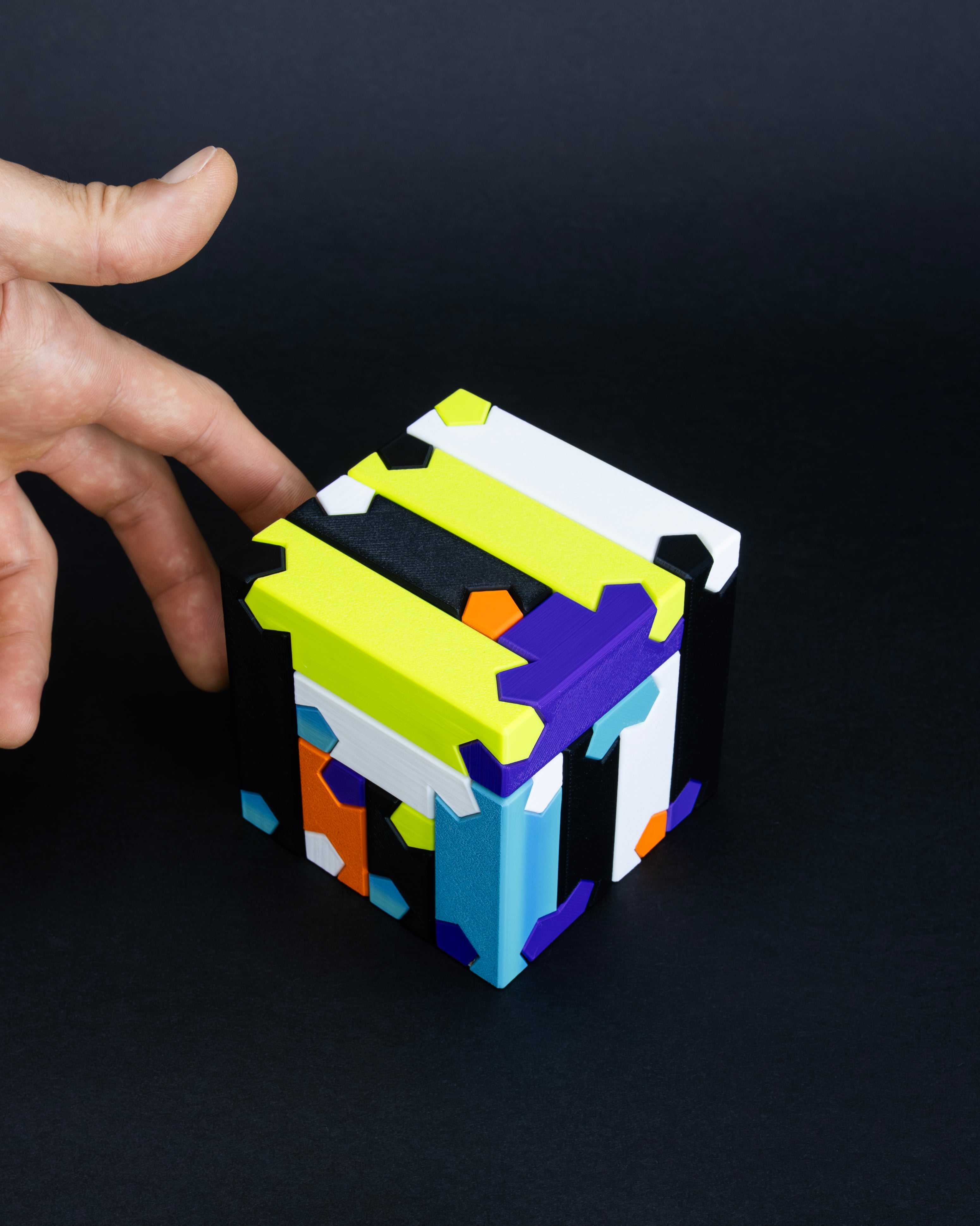 4x4 Tsugite Cube Puzzle 3d model