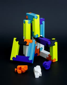 4x4 Tsugite Cube Puzzle 3d model