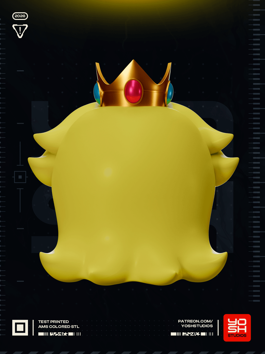 Blonde Princess Mask 3D Printer STL 3d model