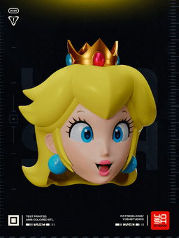 Blonde Princess Mask 3D Printer STL 3d model