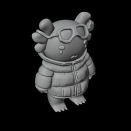 Lottie the Axolotl 3d model