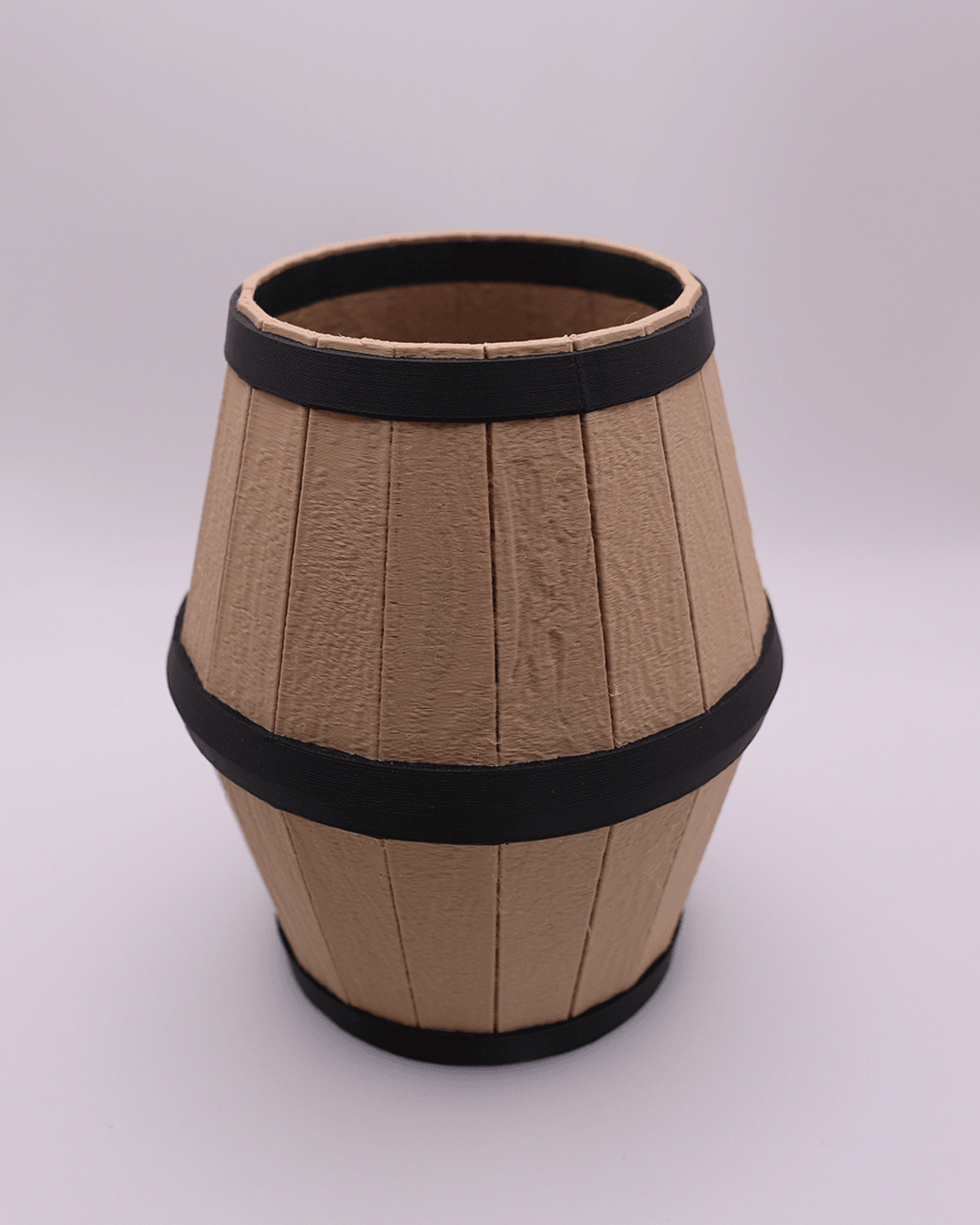 Wood Barrel Pen Holder 3d model