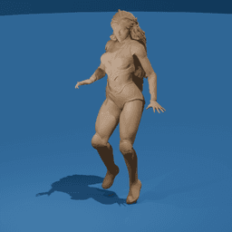 Star Woman Superhero 3d model