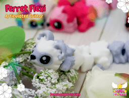Flexi Ferret + Critter Tree Dice Tower 3d model