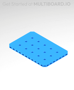 4x6 MU - Small Thread MU - MultiBoard Plate 3d model