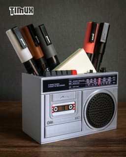 VINTAGE RADIO PEN HOLDER 3d model