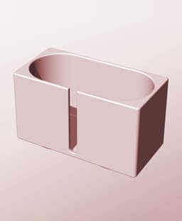 CX68-85-SB Modular slotted component container modern decor 3d model