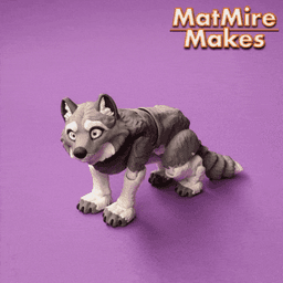 Wolf - Articulated Figure 3d model
