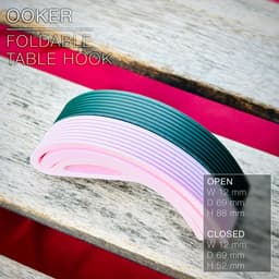 OOKER | foldable table hook, print-in-place 3d model