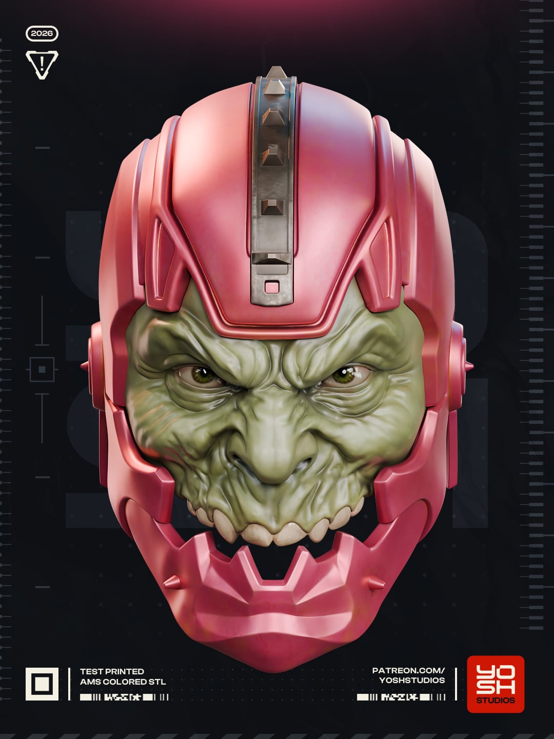 Jaw Mask 3D Printer STL File 3d model