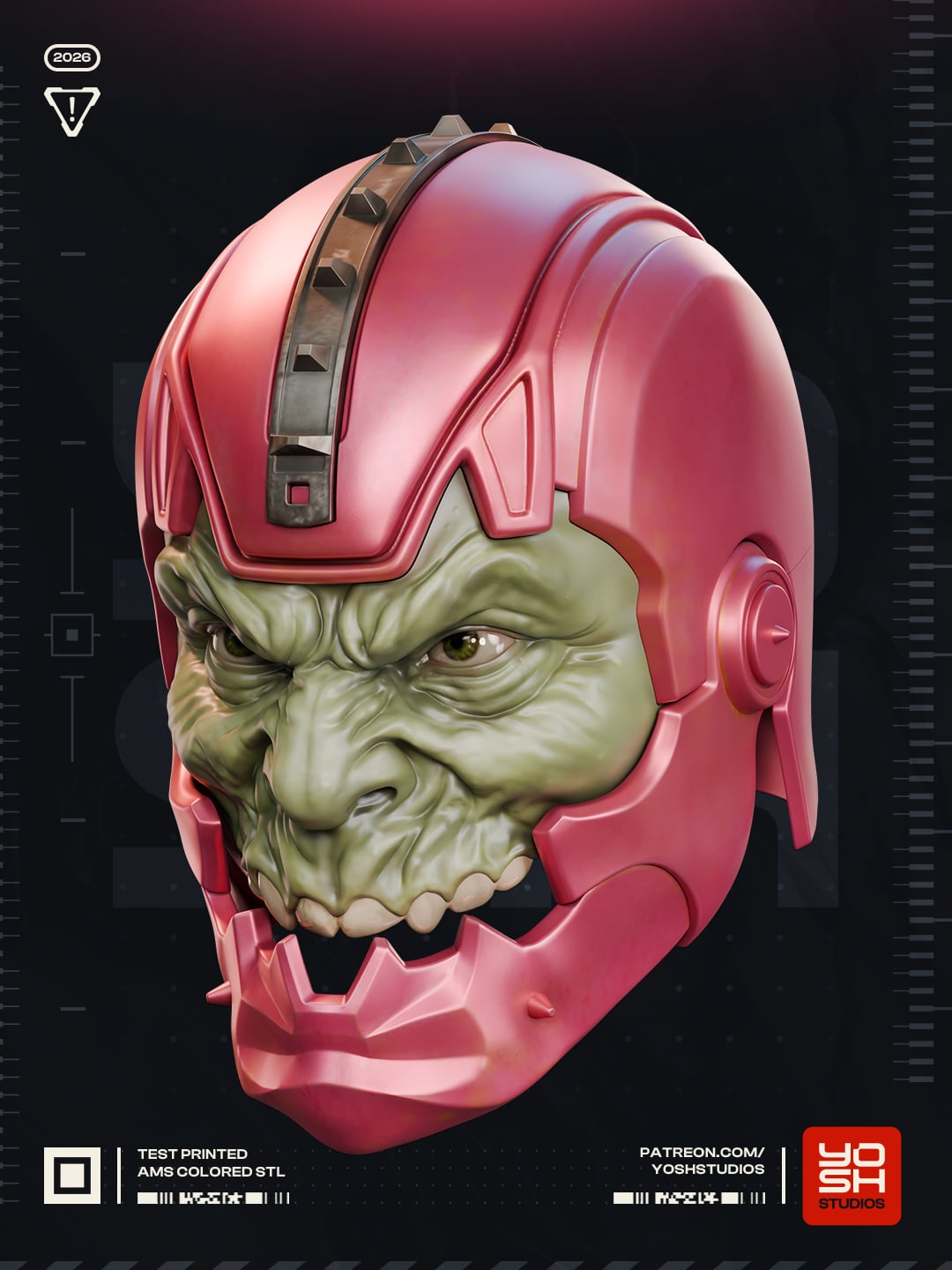 Jaw Mask 3D Printer STL File 3d model