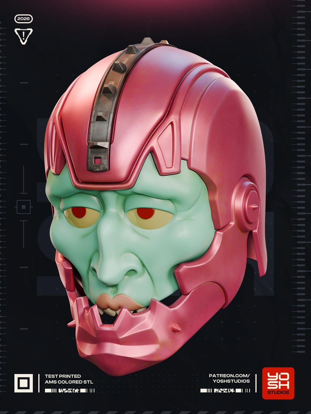 Jaw Mask 3D Printer STL File 3d model