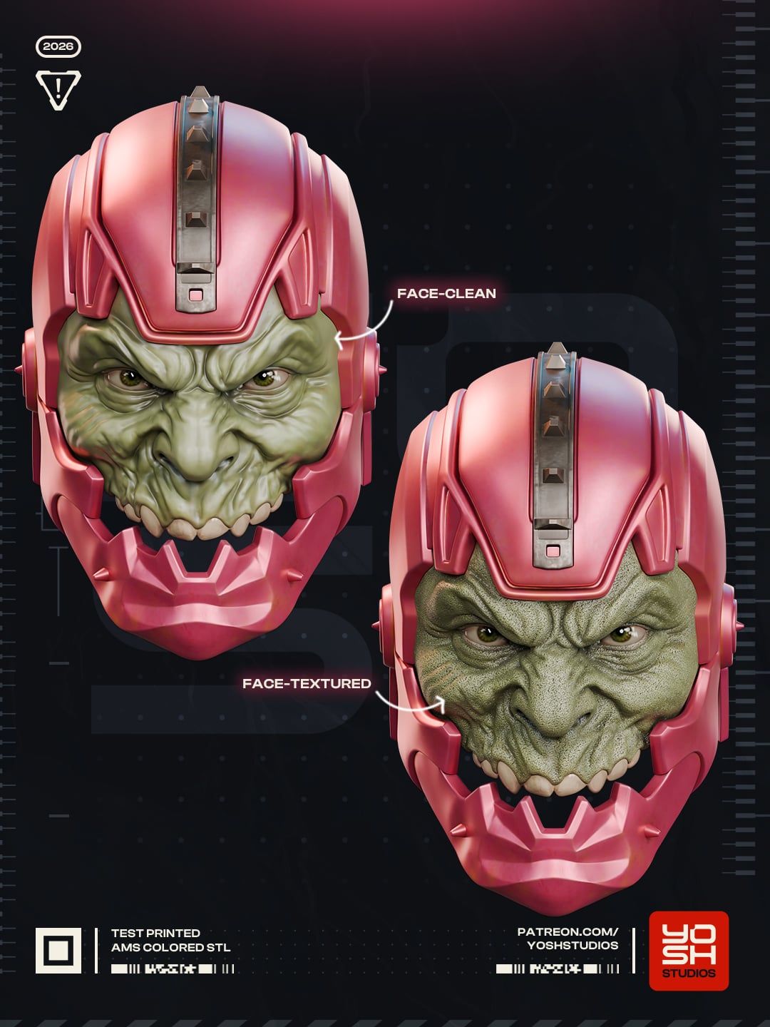 Jaw Mask 3D Printer STL File 3d model