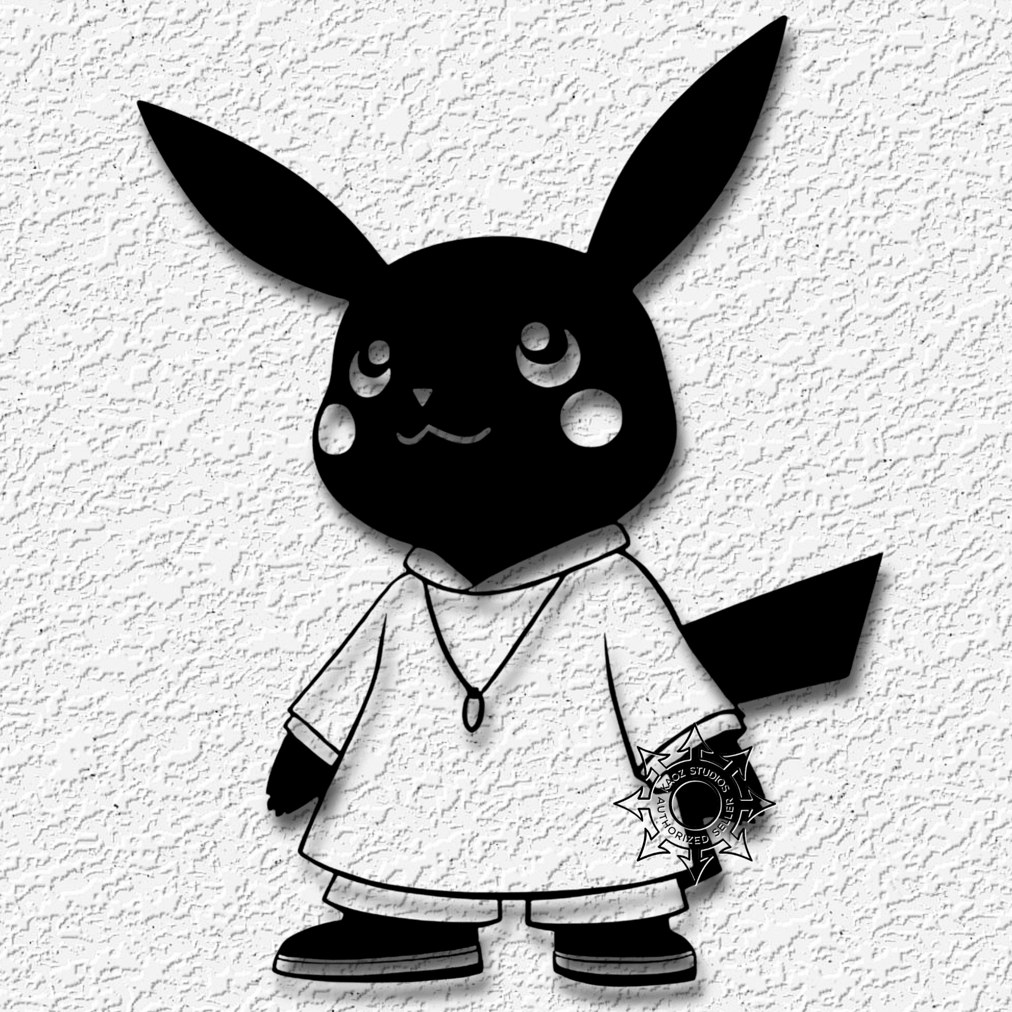 pikachu wall art pokemon decor 3d model