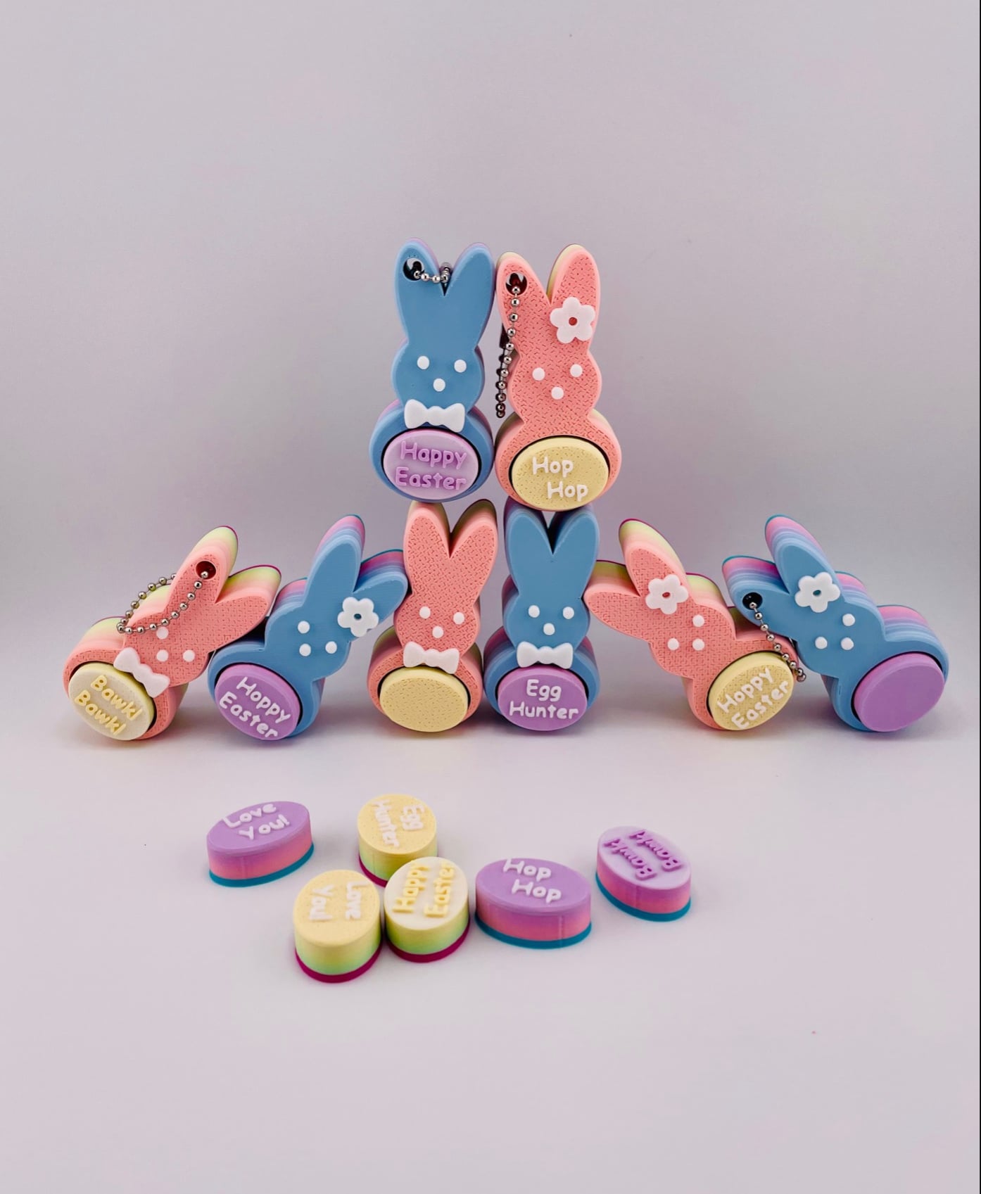 Candy Bunny Clicker Key Chain Bawk! Bawk! 3d model