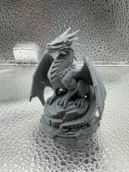 Red Dragon Boss Miniature Statue 3d model
