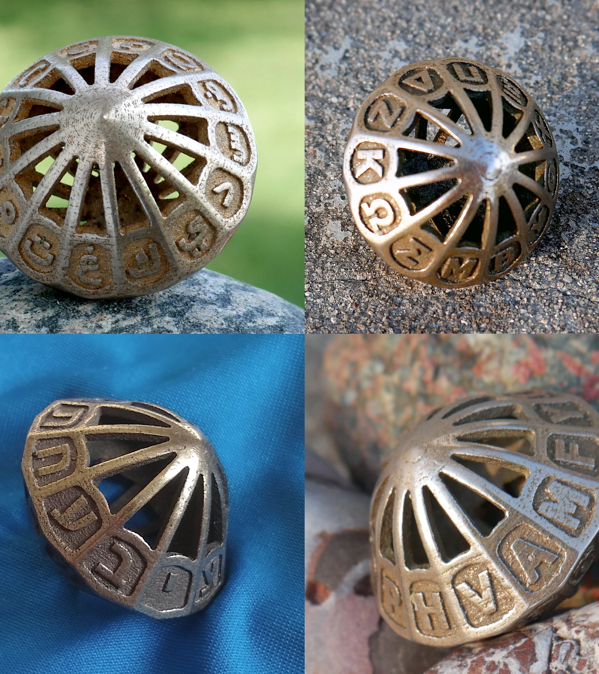 Alphabet Dice Collection 3d model