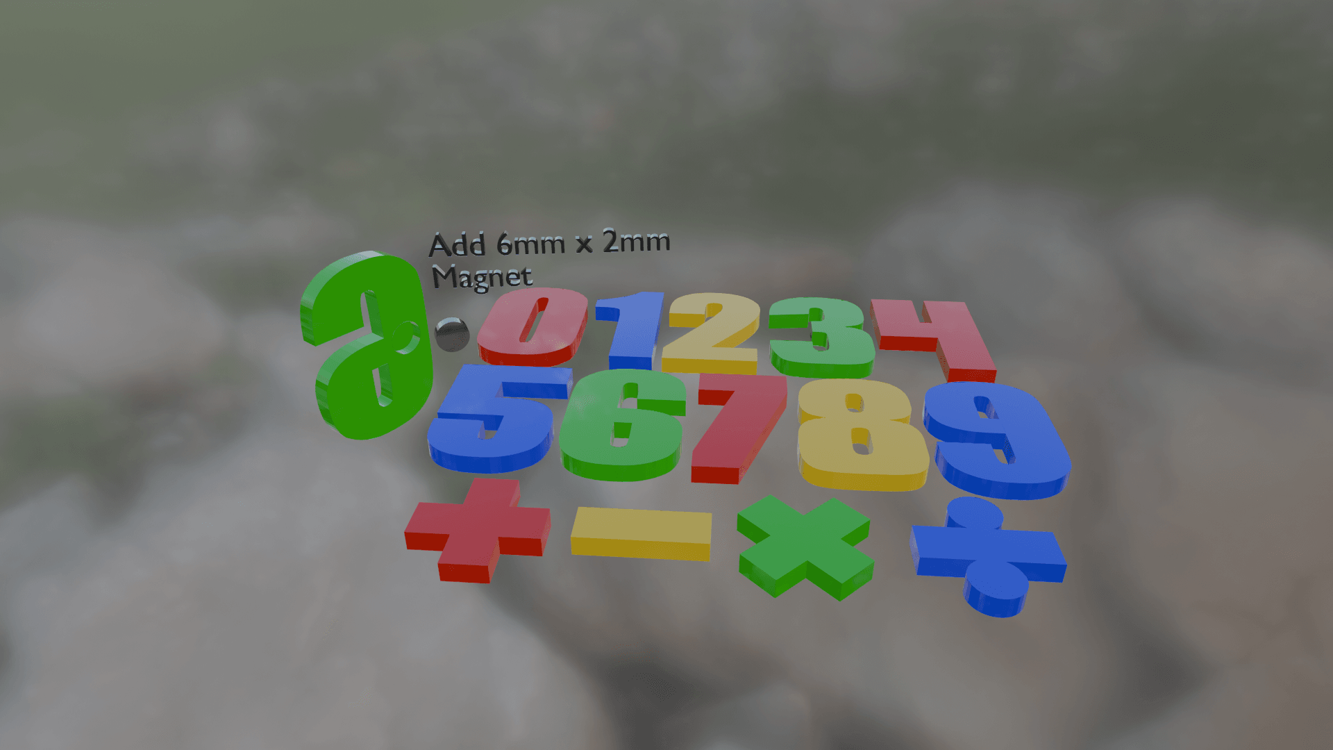 Magnetic Numbers 3d model