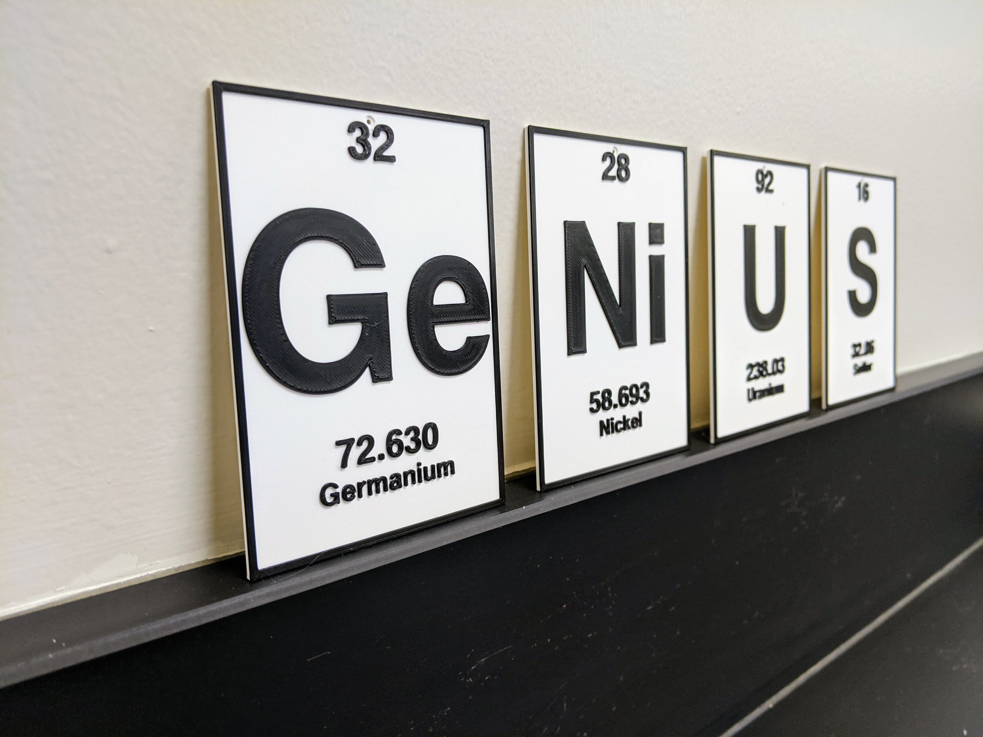 Se - Selenium | Spelements | Periodic Table of Elements Decor 3d model