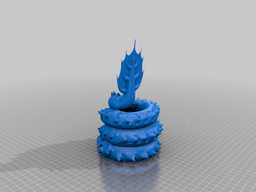 Sea Serpent Pen Cup 3d model