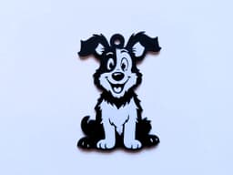 Dog keychain 1 3d model