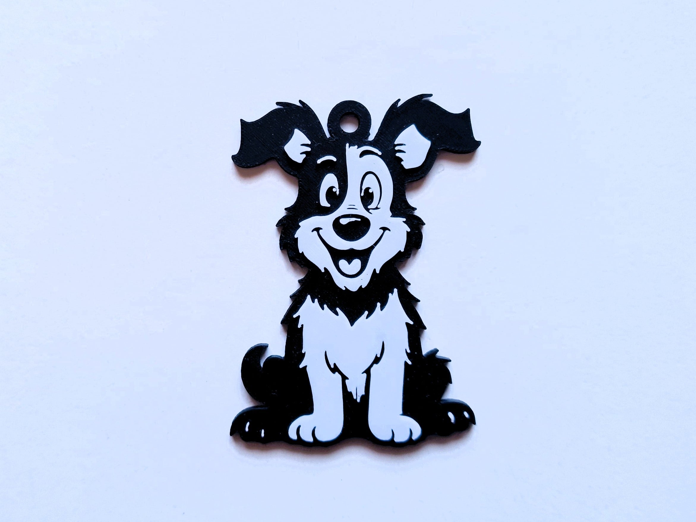 Dog keychain 1 3d model