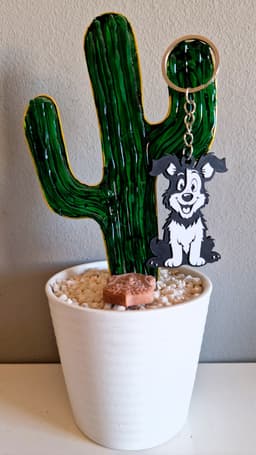 Dog keychain 1 3d model