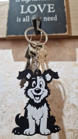 Dog keychain 1 3d model