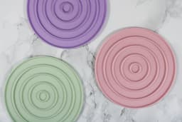 Pastel Ring Coasters 3d model