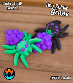 Tiny Spider Grapes 3d model
