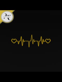Heartbeat Symbol - 2D Art 3d model